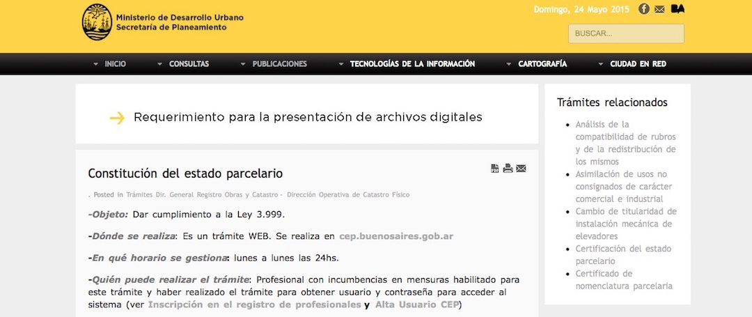 Prórroga de la Constitución del Estado Parcelario (CEP) – Nuevo Certificado Catastral